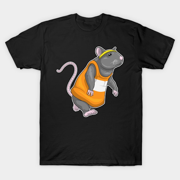 Rat Runner Running Sports T-Shirt by Markus Schnabel